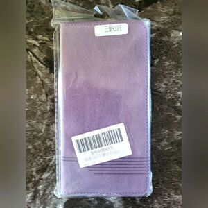 Purple Faux Leather Flip Case Designed For Galaxy S20 FE